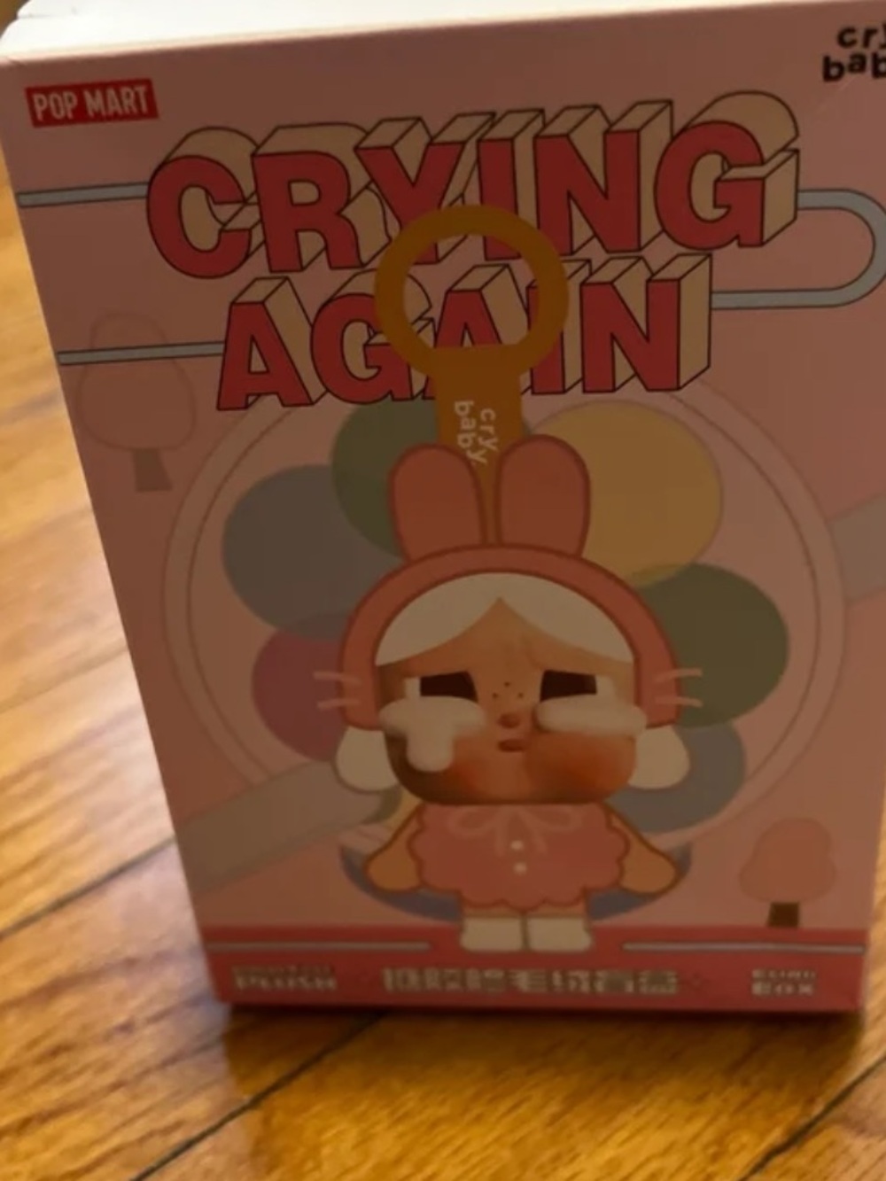 Pop Mart Cry Baby Vinyl Figure - Pink & Pastel Box